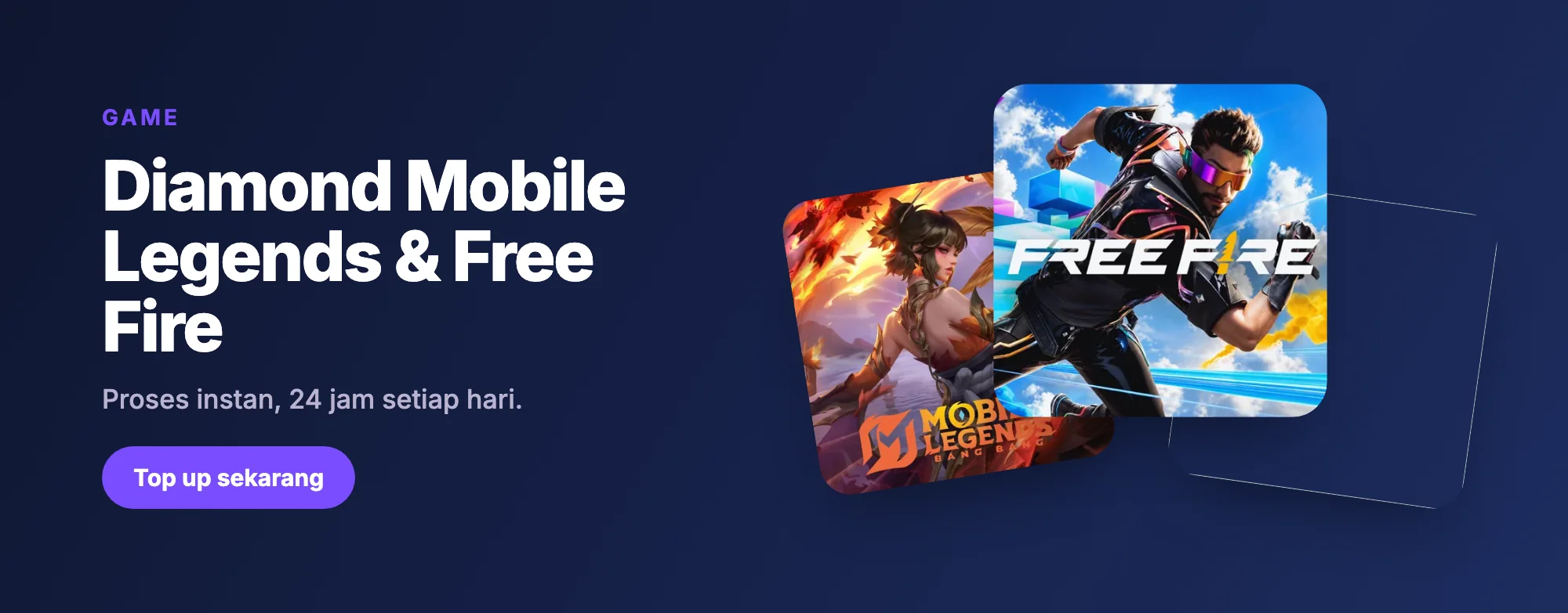 Top up Mobile Legends dan Free Fire
