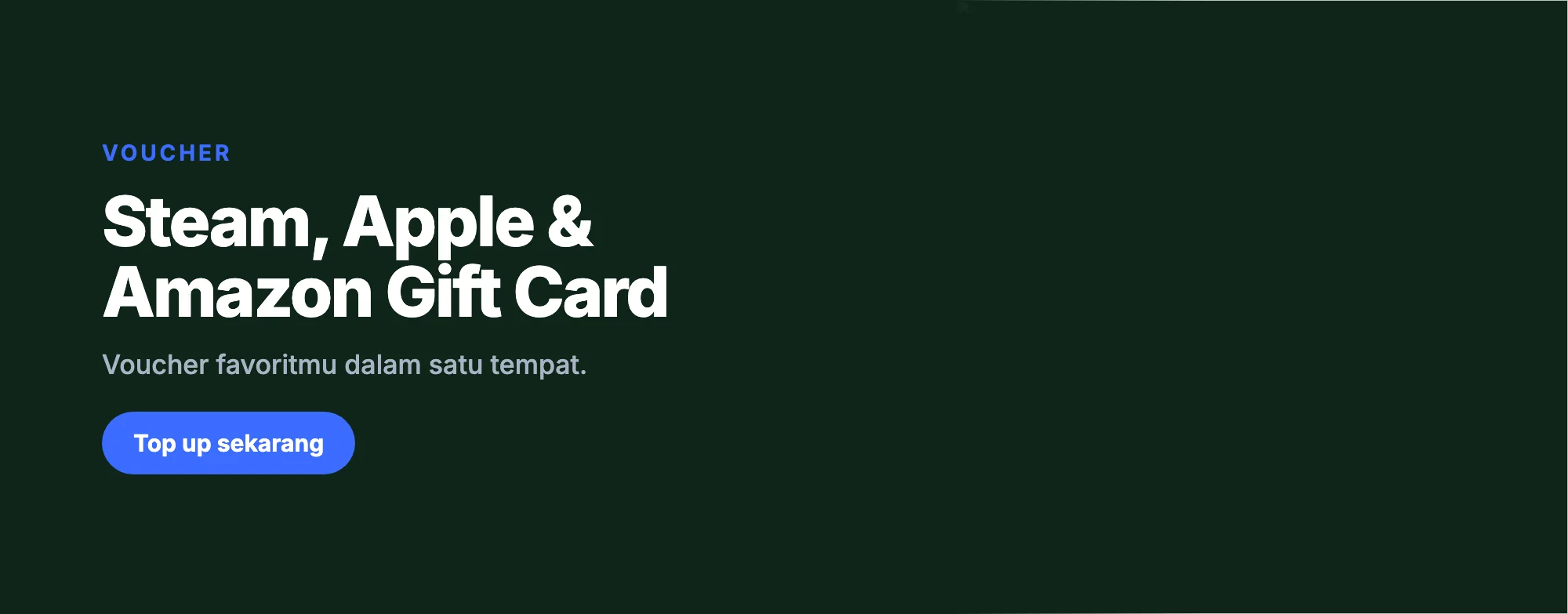 Voucher Steam, Apple, dan Amazon